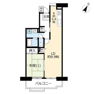 URプラザシティ相模大野【3階】の間取り