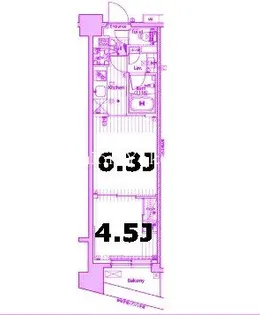 グランド・ガーラ横浜新子安【11階】の間取り