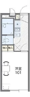 レオパレス森田【2階】の間取り