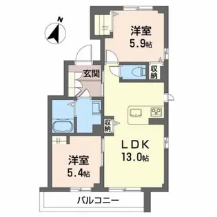 新潟県新潟市中央区鐙1【マンション】の間取り