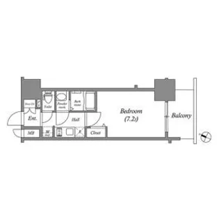アドバンス名古屋モクシー【2階】の間取り