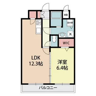 グローバル県庁前【3階】の間取り