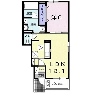 サン・プリムローズI【1階】の間取り