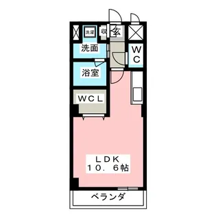 プレミアムキャッスル豊山【4階】の間取り