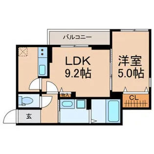 仮称)中央区宮崎町計画【2階】の間取り