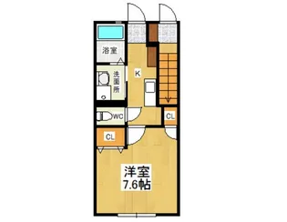 Cassini南棟【1階】の間取り