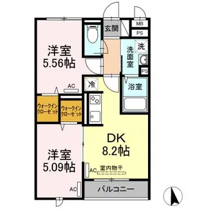 東京都板橋区西台1【アパート】の間取り