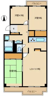 谷津パークタウン20号棟【3階】の間取り