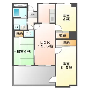 メゾンドゥールII【4階】の間取り