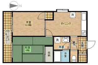 ハイム・ブルーネ【4階】の間取り