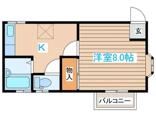 サンライフS B棟【1階】の間取り