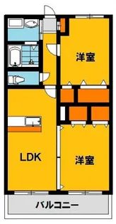 Y&Mベルメゾン駒生【3階】の間取り
