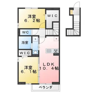 ペニーレーン石神井台 B棟【2階】の間取り