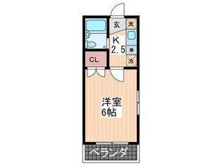 リバージュ山下【3階】の間取り