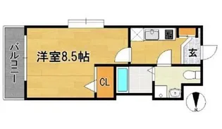 エンクレスト警固【3階】の間取り