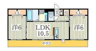 コンフォールコート【1階】の間取り