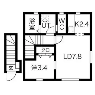 Lagom(ラーゴム)B【2階】の間取り