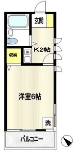 シャトー稲城【2階】の間取り