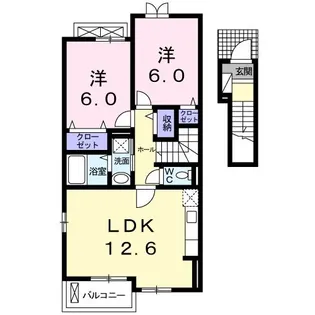 コージーコート【2階】の間取り