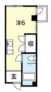 コーポレスパークサイド【4階】の間取り