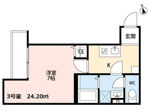 Crecia常盤平【2階】の間取り