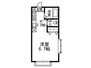 サンシティ貫井【1階】の間取り