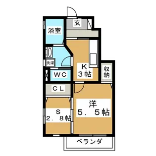 グリーンフィールド葉山A【1階】の間取り