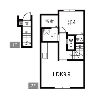 Ka pilina【2階】の間取り