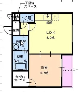 フジパレス姫里EAST【2階】の間取り
