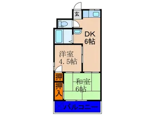 オリンピヤコ-プB棟【7階】の間取り