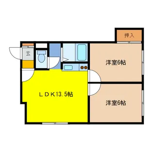 サンシャイン15【2階】の間取り