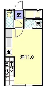 フラットフィールド【2階】の間取り