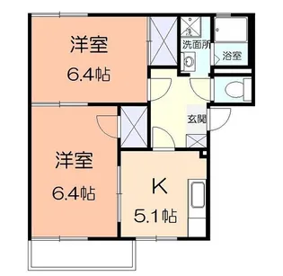メモリーハイツ【1階】の間取り