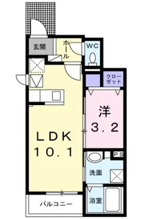 トイロアラヤ【1階】の間取り