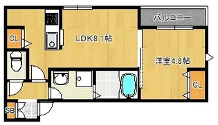 (仮称)La-Crea浜C棟【1階】の間取り