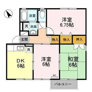 アスティオン A【2階】の間取り