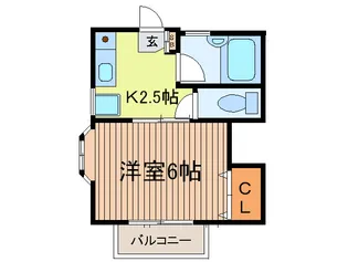 クレールハイツ【2階】の間取り