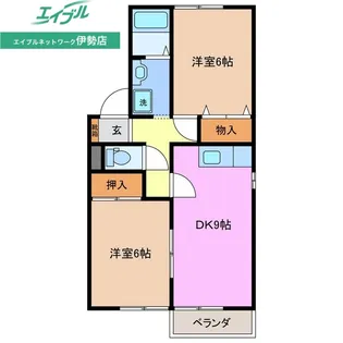 メゾン・ド・カルテットC棟【2階】の間取り