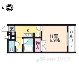 プレジール西ノ京【2階】の間取り