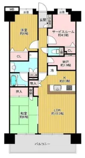 日神パレステージ西川口グランアベニュー【8階】の間取り