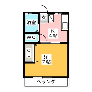 セントラルシティー【2階】の間取り