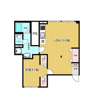 リファレンス胡録台B棟【2階】の間取り