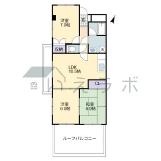 アバンギャルド桟橋【3階】の間取り