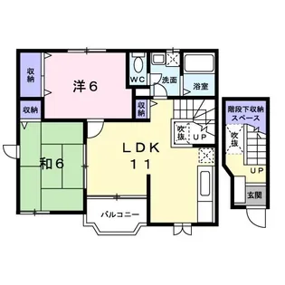 メゾンファミールB【2階】の間取り
