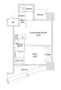 エンクレスト天神シティ【14階】の間取り
