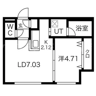 Enchante South6(アンシャンテ サウスシックス)【4階】の間取り