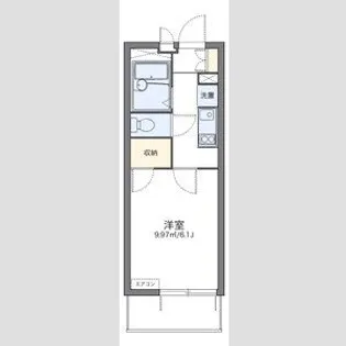レオパレス向日葵【1階】の間取り