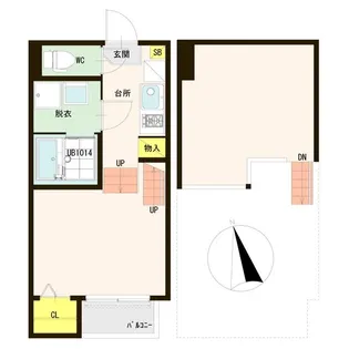 ル・シエル小松島【2階】の間取り
