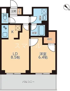 KDXレジデンス蒲田南【5階】の間取り