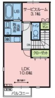 サンフレッチェ【2階】の間取り